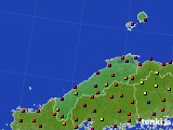 島根県のアメダス実況(日照時間)(2020年03月18日)