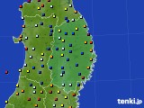 2020年03月18日の岩手県のアメダス(日照時間)