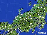 2020年03月20日の北陸地方のアメダス(風向・風速)