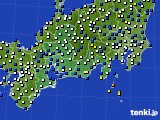 東海地方のアメダス実況(風向・風速)(2020年03月20日)