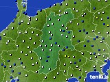 長野県のアメダス実況(風向・風速)(2020年03月20日)