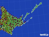 2020年03月21日の道東のアメダス(日照時間)