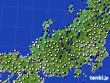 2020年03月21日の北陸地方のアメダス(風向・風速)