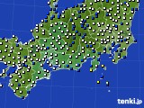 2020年03月21日の東海地方のアメダス(風向・風速)