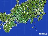 東海地方のアメダス実況(風向・風速)(2020年03月22日)