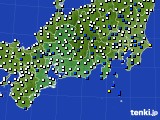 2020年03月22日の東海地方のアメダス(風向・風速)