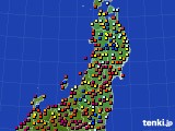 東北地方のアメダス実況(日照時間)(2020年03月23日)