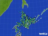 北海道地方のアメダス実況(気温)(2020年03月23日)