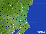 茨城県のアメダス実況(風向・風速)(2020年03月23日)