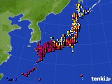 アメダス実況(日照時間)(2020年03月24日)