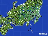 関東・甲信地方のアメダス実況(風向・風速)(2020年03月24日)