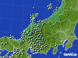 北陸地方のアメダス実況(降水量)(2020年03月27日)
