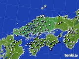中国地方のアメダス実況(降水量)(2020年03月27日)