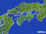 四国地方のアメダス実況(降水量)(2020年03月27日)