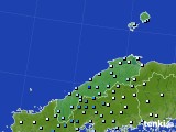 島根県のアメダス実況(降水量)(2020年03月27日)