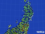 東北地方のアメダス実況(日照時間)(2020年03月27日)