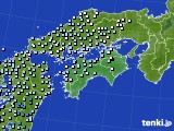 四国地方のアメダス実況(降水量)(2020年03月28日)
