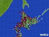 2020年03月29日の北海道地方のアメダス(日照時間)