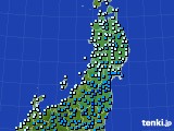 2020年03月29日の東北地方のアメダス(気温)