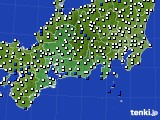 東海地方のアメダス実況(風向・風速)(2020年03月31日)