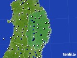 岩手県のアメダス実況(風向・風速)(2020年03月31日)