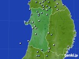 秋田県のアメダス実況(降水量)(2020年04月01日)