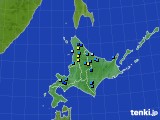 北海道地方のアメダス実況(積雪深)(2020年04月01日)