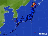 2020年04月01日のアメダス(日照時間)