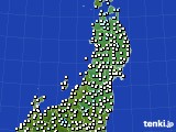 2020年04月01日の東北地方のアメダス(気温)