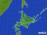 2020年04月02日の北海道地方のアメダス(積雪深)