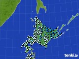 北海道地方のアメダス実況(気温)(2020年04月02日)