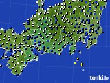 2020年04月02日の東海地方のアメダス(風向・風速)
