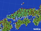 中国地方のアメダス実況(日照時間)(2020年04月03日)