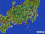 2020年04月04日の関東・甲信地方のアメダス(日照時間)