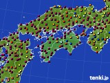 四国地方のアメダス実況(日照時間)(2020年04月04日)