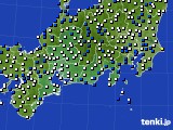 2020年04月04日の東海地方のアメダス(風向・風速)