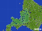 2020年04月04日の道央のアメダス(風向・風速)