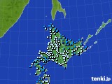 2020年04月05日の北海道地方のアメダス(気温)