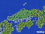 2020年04月05日の中国地方のアメダス(風向・風速)