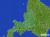 道央のアメダス実況(風向・風速)(2020年04月06日)