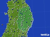 岩手県のアメダス実況(風向・風速)(2020年04月06日)
