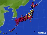 アメダス実況(日照時間)(2020年04月08日)