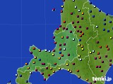 道央のアメダス実況(日照時間)(2020年04月08日)