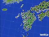 2020年04月08日の九州地方のアメダス(風向・風速)