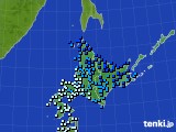 2020年04月09日の北海道地方のアメダス(気温)