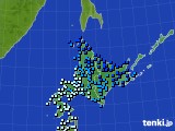 北海道地方のアメダス実況(気温)(2020年04月09日)