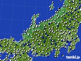 北陸地方のアメダス実況(風向・風速)(2020年04月09日)