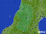 山形県のアメダス実況(風向・風速)(2020年04月09日)