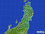 2020年04月10日の東北地方のアメダス(降水量)