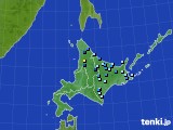 北海道地方のアメダス実況(積雪深)(2020年04月10日)